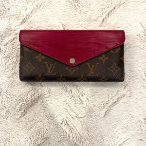 LOUIS VUITTON Fuchsia Epi Monogram Marie-Lou Long Wallet